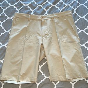 J Lindeberg Micro Stretch Golf Shorts, men’s 36”, safari beige.